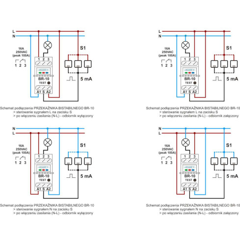Przekaźnik Bistabilny BR-10