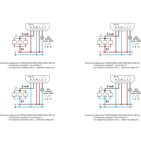 Przekaźnik Bistabilny BR-20